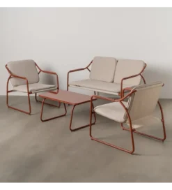 Zestaw ogrodowy OMAMA Terakota 2 fotele + sofa + stolik*Zona-Design Discount