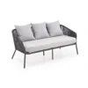 Zestaw ogrodowy ROCCA ciemnoszary - sofa + 2 x fotel + ława*Halmar Clearance