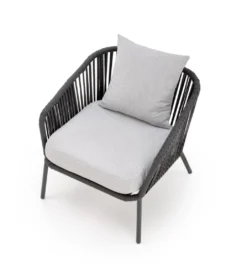 Zestaw ogrodowy ROCCA ciemnoszary - sofa + 2 x fotel + ława*Halmar Clearance