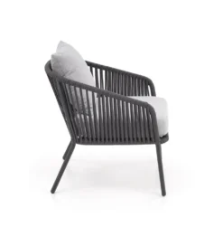Zestaw ogrodowy ROCCA ciemnoszary - sofa + 2 x fotel + ława*Halmar Clearance