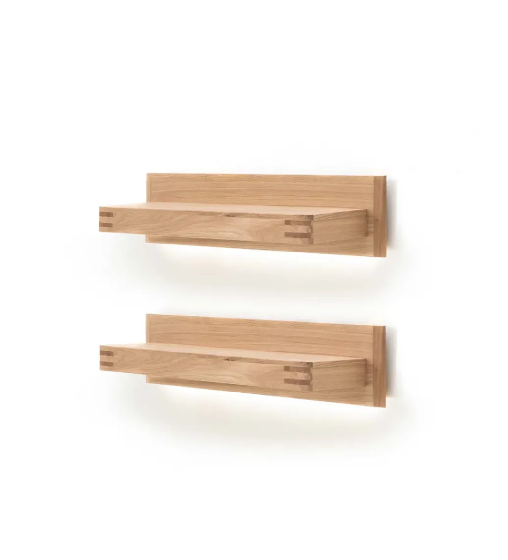 Zestaw 2 półki wiszące SALVADOR 90 cm w optyce dębu naturalny*MCA Online