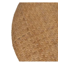 Zestaw 2 puf BROGLA z schowkiem 40 cm 35 cm ratan*Zona-Design Best