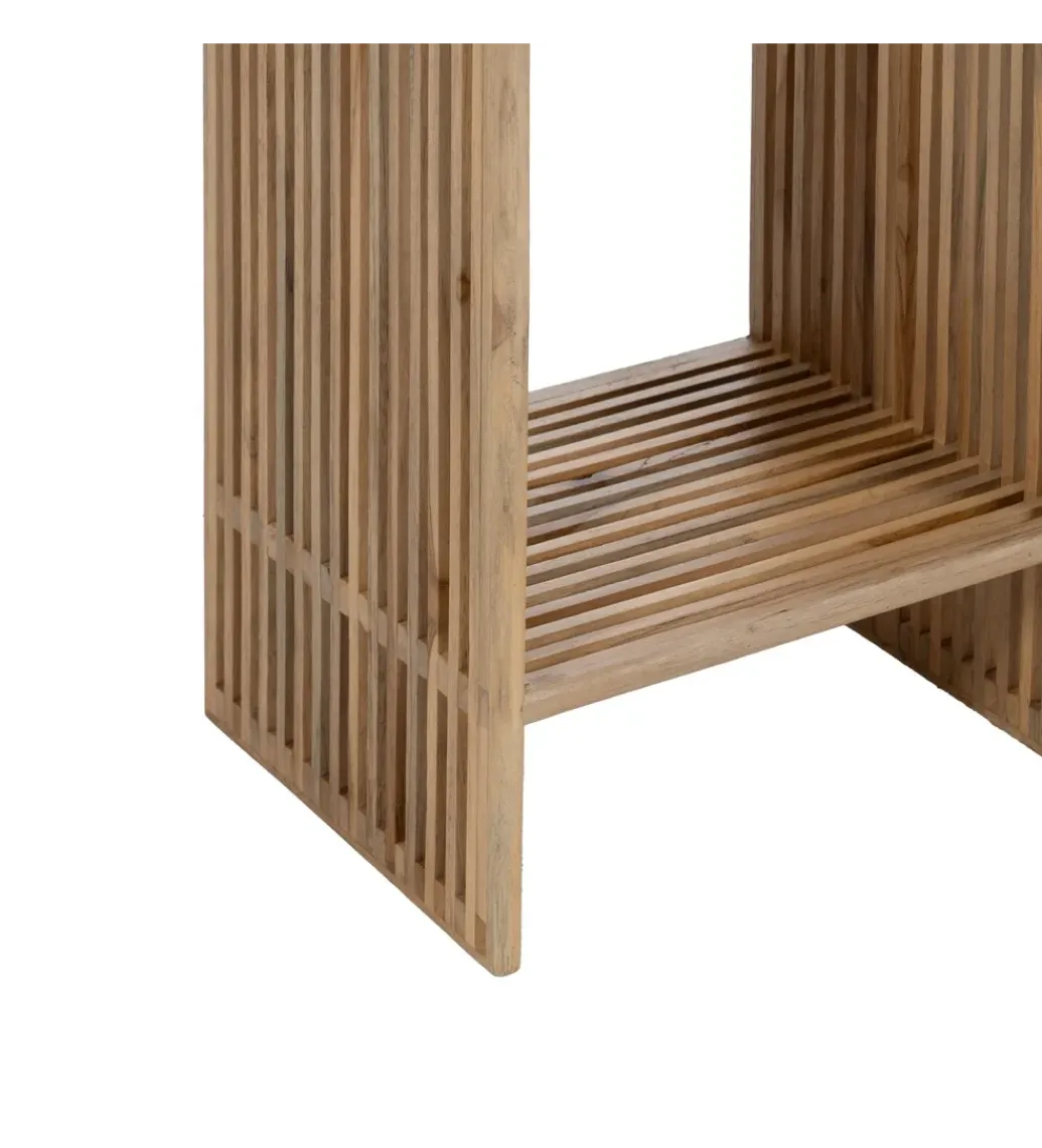 Zestaw 2 regałów BELLAMONTE drewno teak 86 cm 68 cm*Zona-Design Clearance