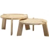 Zestaw 2 stolik kawowych WOHNLING drewno mango*WOHNLING, GERMANY Sale