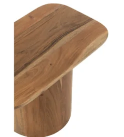 Zestaw 2 stolików kawowych ACATA 60 cm 80 cm drewno akacja*J-Line Outlet