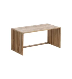 Zestaw 2 stolików kawowych BELLAMONTE 85 cm 75 cm drewno teak*Zona-Design Sale