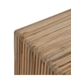 Zestaw 2 stolików kawowych BELLAMONTE 85 cm 75 cm drewno teak*Zona-Design Sale