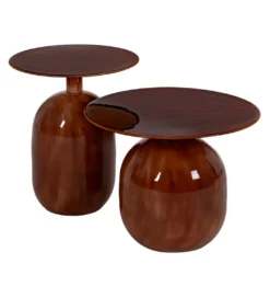 Zestaw 2 stolików kawowych CRYNUKI 50 cm & 40 cm*Zona-Design Hot