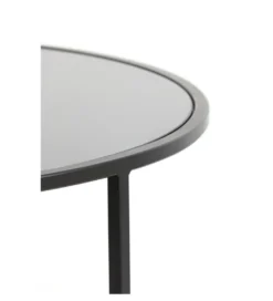 Zestaw 2 stolików kawowych DUARTE 65 cm 75 cm czarne*L&L Clearance