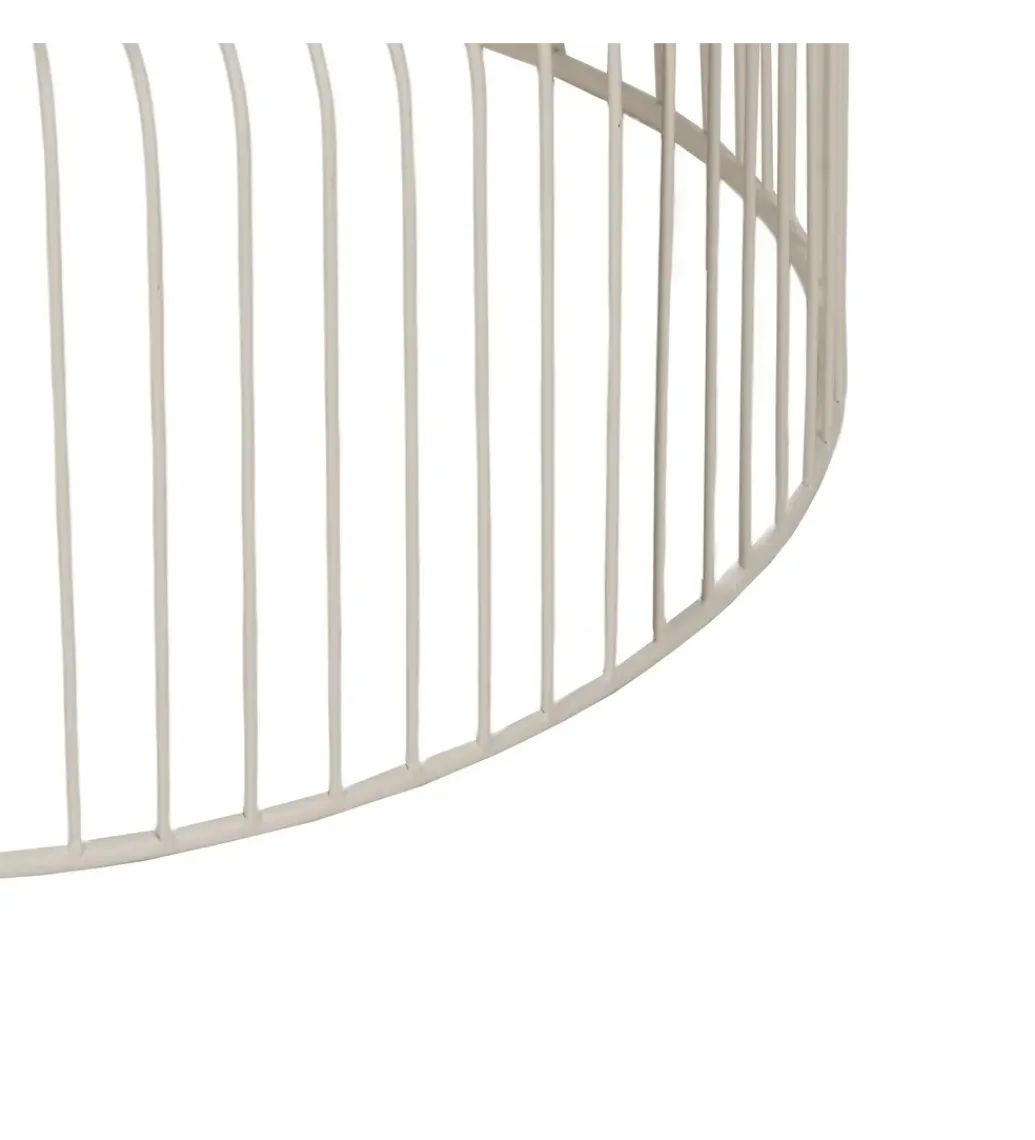 Zestaw 2 stolików kawowych FUKAO 65 cm 53 cm kremowe*Zona-Design Sale