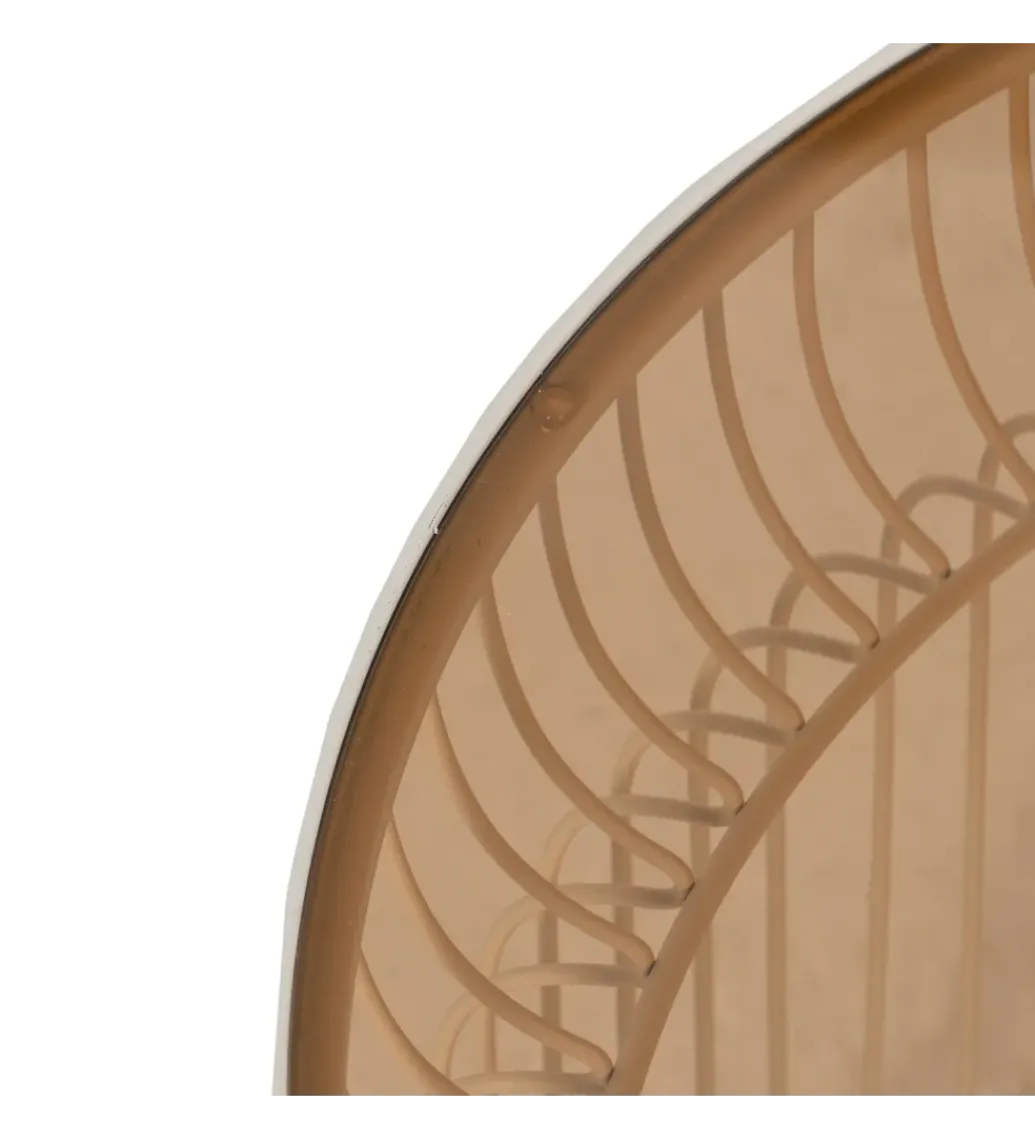 Zestaw 2 stolików kawowych FUKAO 65 cm 53 cm kremowe*Zona-Design Sale