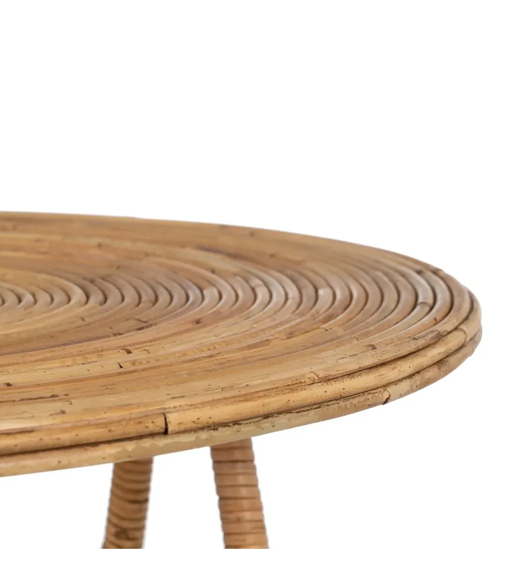 Zestaw 2 stolików kawowych MEGORY 60 cm 39 cm ratan*Zona-Design New