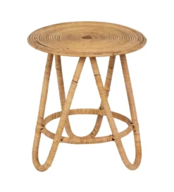Zestaw 2 stolików kawowych MEGORY 60 cm 39 cm ratan*Zona-Design New