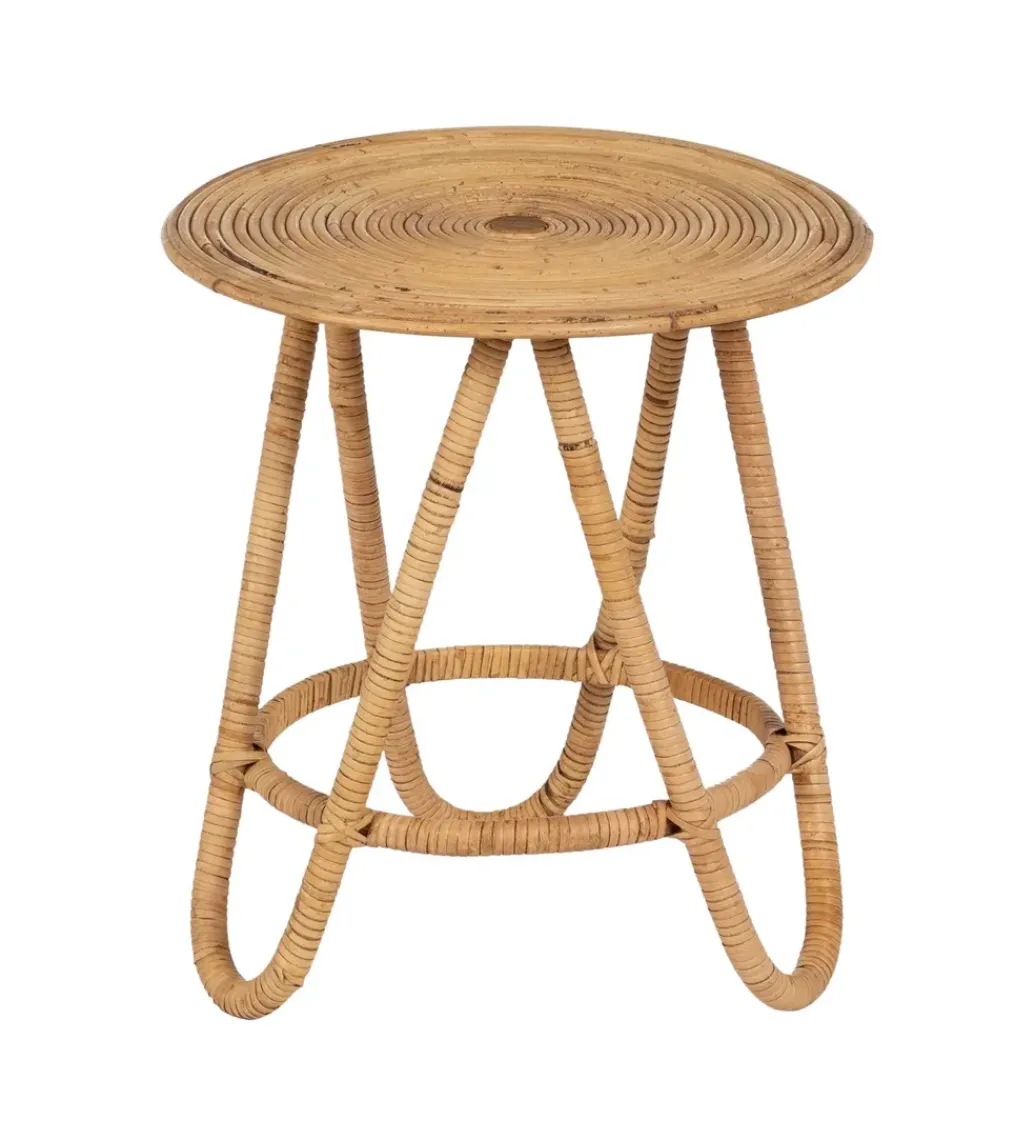 Zestaw 2 stolików kawowych MEGORY 60 cm 39 cm ratan*Zona-Design New