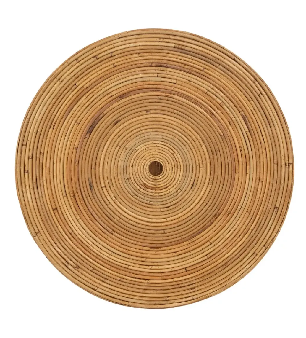 Zestaw 2 stolików kawowych MEGORY 60 cm 39 cm ratan*Zona-Design New