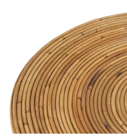 Zestaw 2 stolików kawowych MEGORY 60 cm 39 cm ratan*Zona-Design New
