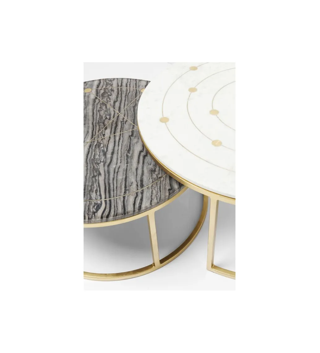 Zestaw 2 stolików kawowych MYSTIC 80 cm 91 cm*KARE Clearance