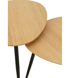 Zestaw 3 stolików kawowych PALETTE 56 cm 52 cm 47 cm*J-Line Best