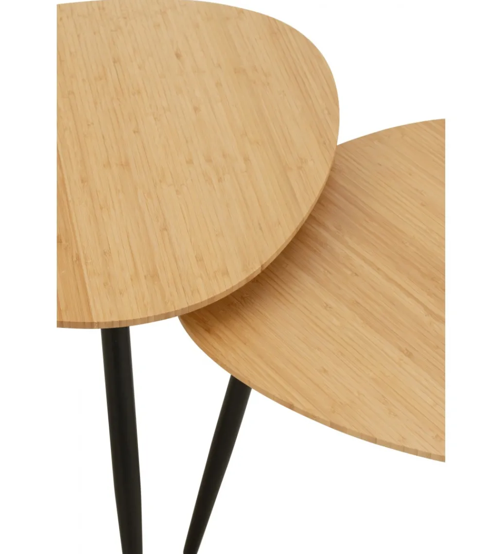 Zestaw 3 stolików kawowych PALETTE 56 cm 52 cm 47 cm*J-Line Best