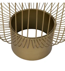 Zestaw 2 stolików kawowych RAG 50 cm 42 cm złote*Zona-Design