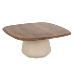 Zestaw 2 stolików kawowych RAGER 90 cm 70 cm drewno mango*Zona-Design Outlet