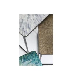 Zestaw 3 stolików kawowych RAY SQUARE 37 cm 43 cm 48 cm*KARE Online