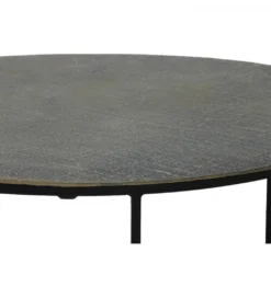 Zestaw 2 stolików kawowych RENGO 61 cm 76 cm antyczny brąz*L&L Sale