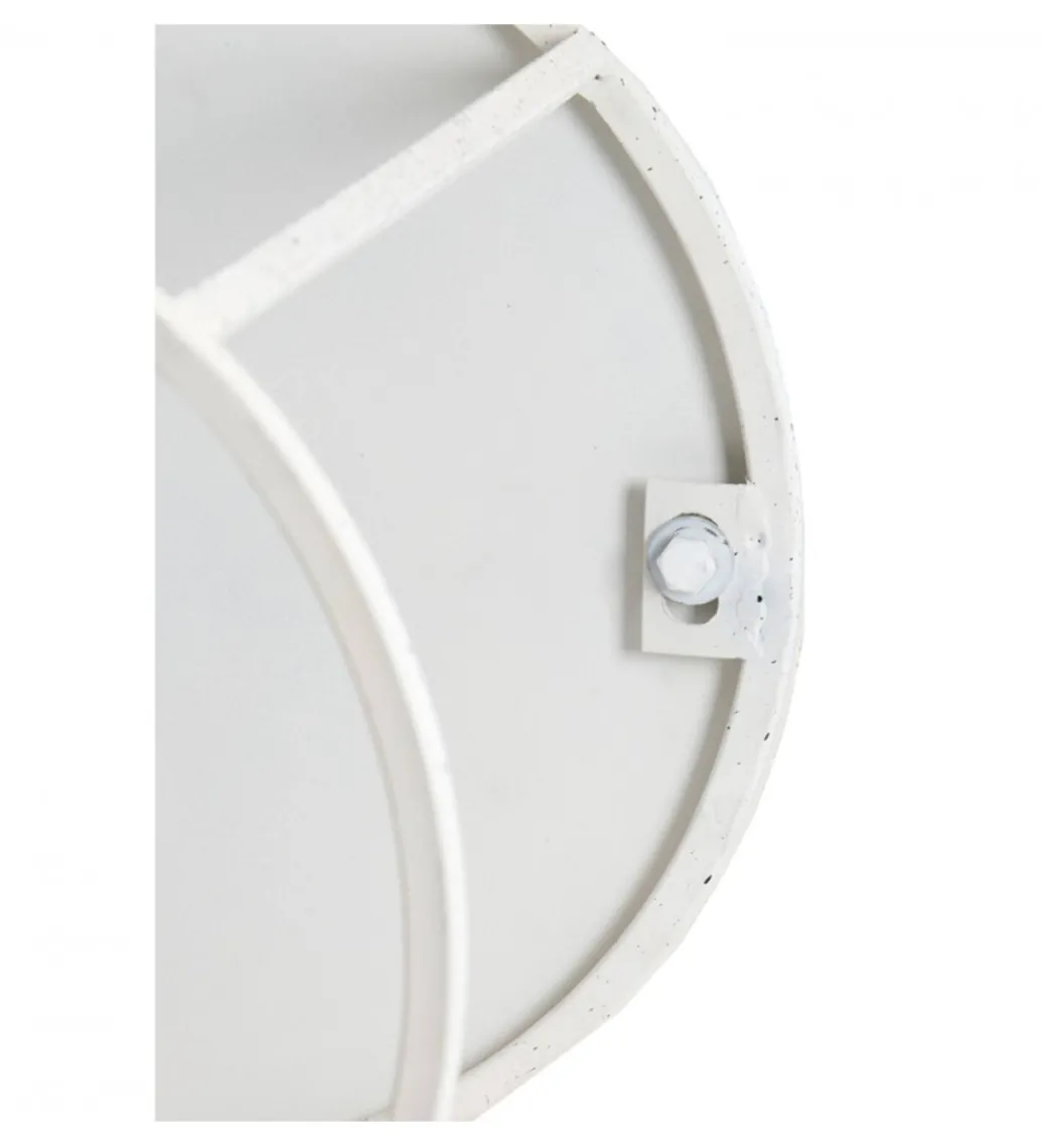 Zestaw 2 stolików kawowych SADAR 50 cm 52 cm białe*L&L New