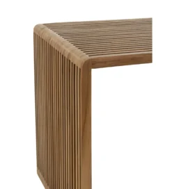 Zestaw 2 stolików kawowych SHELIS 50 cm 40 cm drewno teak*J-Line Hot