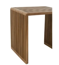 Zestaw 2 stolików kawowych SHELIS 50 cm 40 cm drewno teak*J-Line Hot