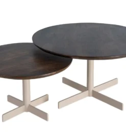 Zestaw 2 stolików kawowych TEKAN 80 cm*Zona-Design Clearance