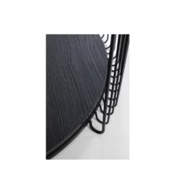 Zestaw 2 stolików kawowych WIRE czarne drewno jesion*KARE New
