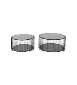 Zestaw 2 stolików kawowych WIRE 69 cm 59 cm czarne*KARE Discount