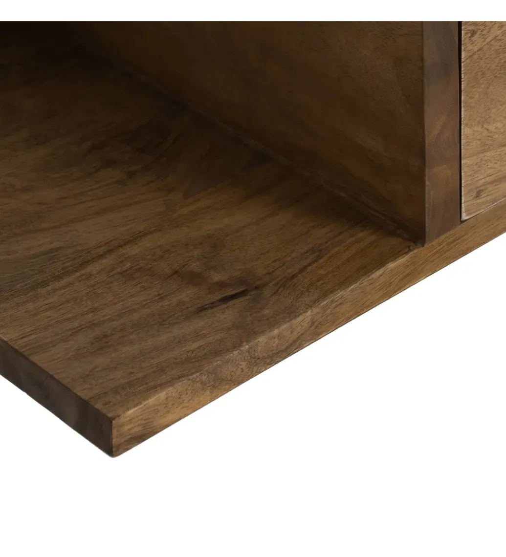 Zestaw 2 Stolików nocnych wiszących NOHENY 55 cm drewno mango*Zona-Design New