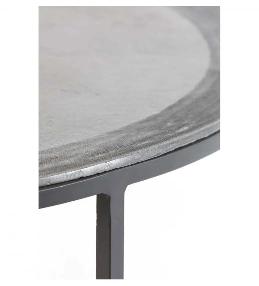 Zestaw 2 stolików TALCA 75 cm 67 cm czarny*L&L Best