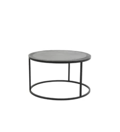 Zestaw 2 stolików TALCA 75 cm 67 cm czarny*L&L Best