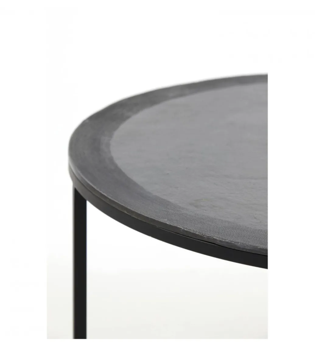 Zestaw 2 stolików TALCA 75 cm 67 cm czarny*L&L Best