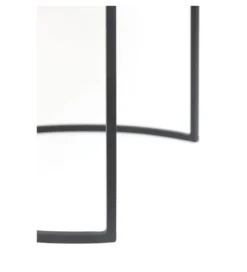 Zestaw 2 stolików TALCA 75 cm 67 cm nikiel*L&L Clearance
