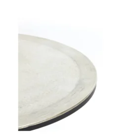 Zestaw 2 stolików TALCA 75 cm 67 cm nikiel*L&L Clearance