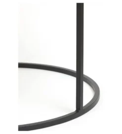 Zestaw 2 stolików TALCA 75 cm 67 cm nikiel*L&L Clearance