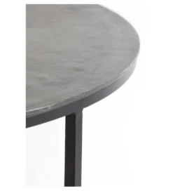 Zestaw 2 stolików TALCA 75 cm 67 cm srebrne*L&L Clearance